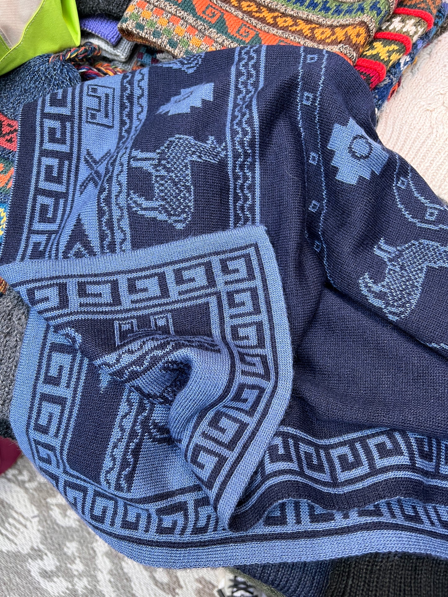 Alpaca Reversible CHACANA Shawl.