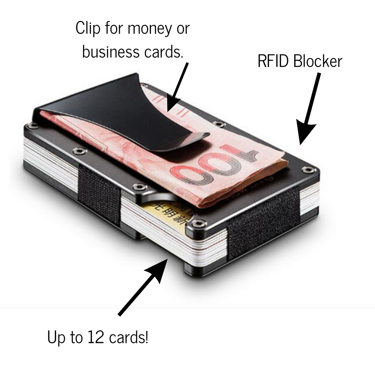 Blue Carbon RFID blocking slim wallet