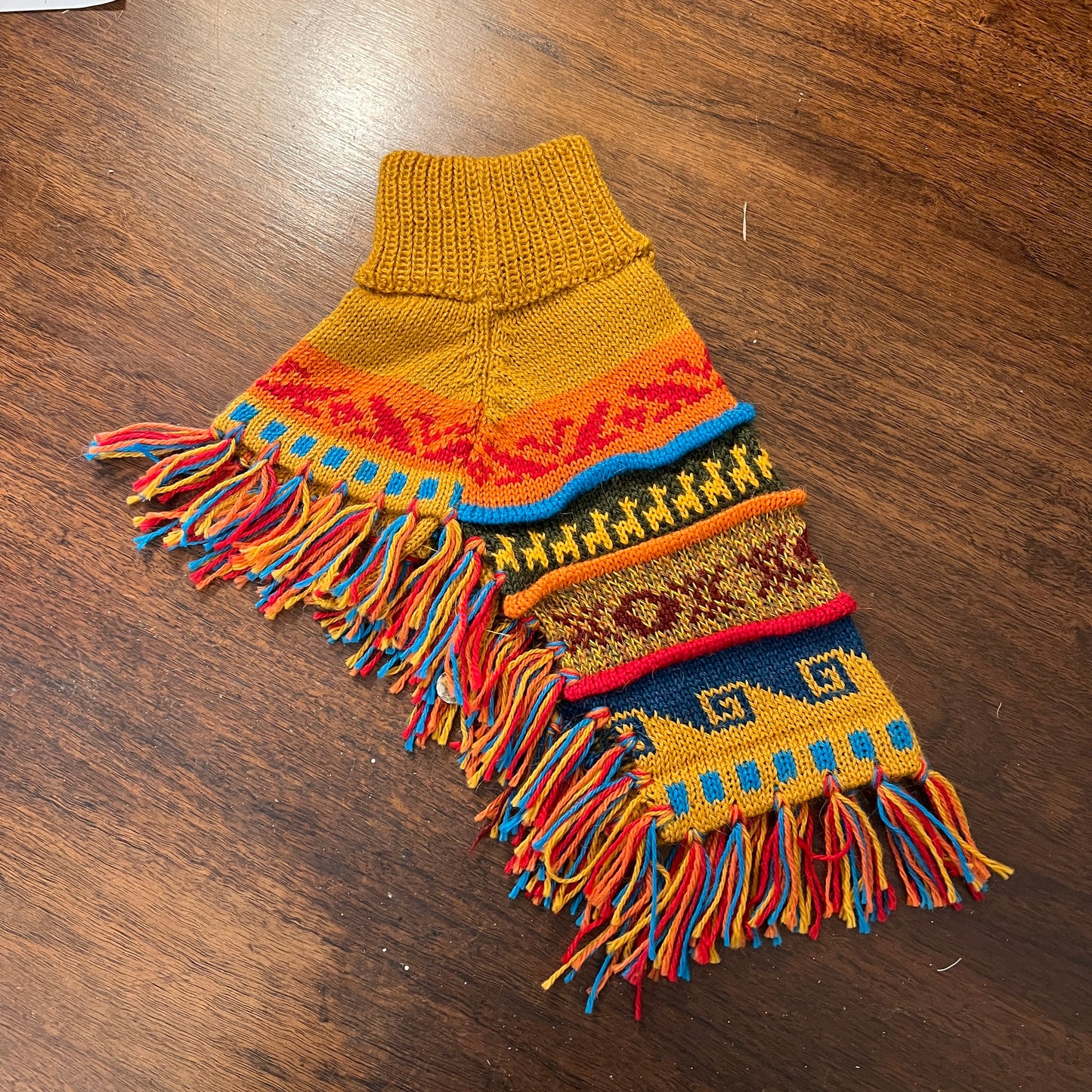 INCA GOLD Alpaca dog poncho (sizes X0-8)