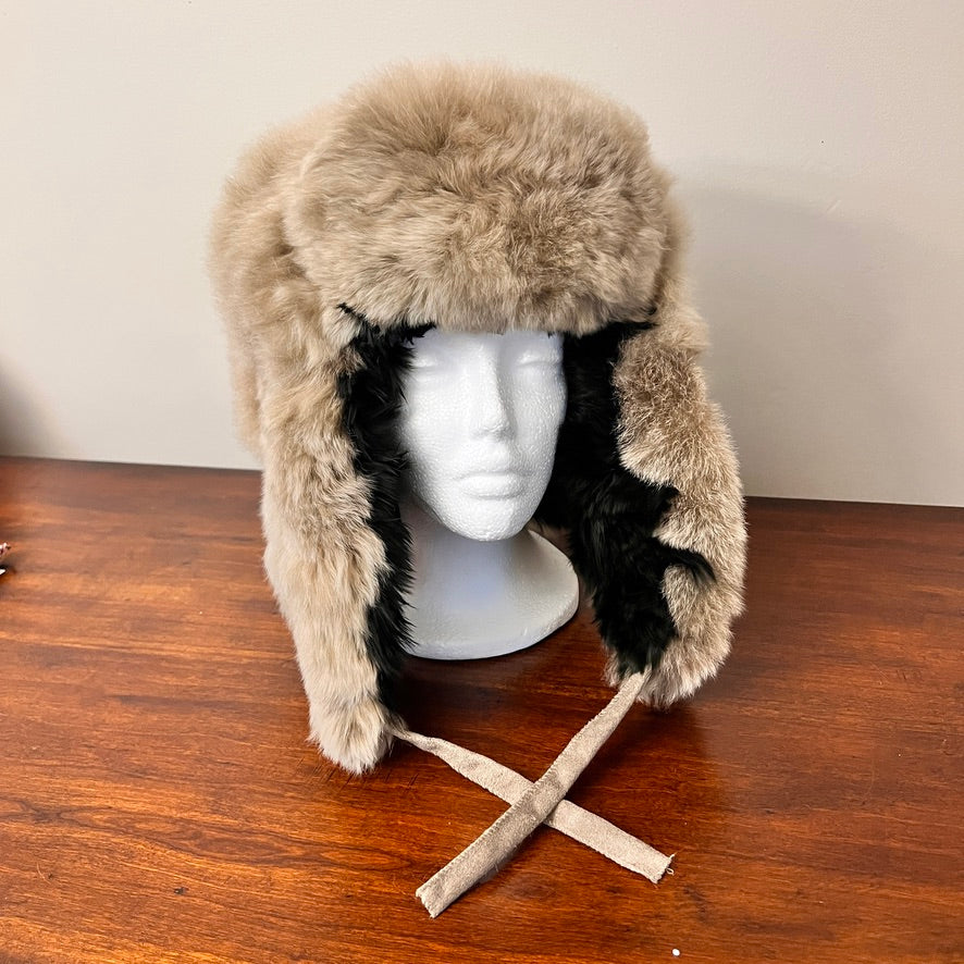Luxury Peruvian Alpaca Fur Trapper Hat.