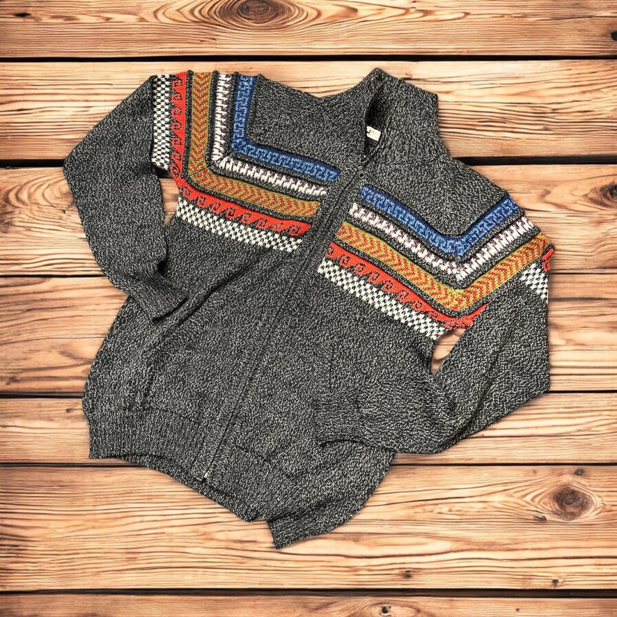 CUSCO ZIP UP STYLE ALPACA SWEATER (UNISEX)