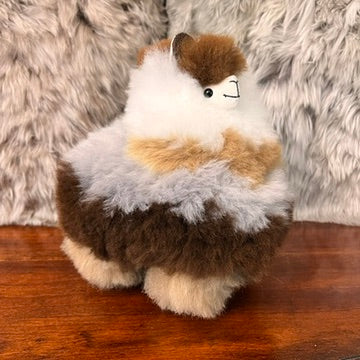 Large handmade Fur Alpaca (Striped)