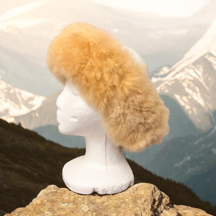 Baby Alpaca Fur Earwarmer and Neck Warmer