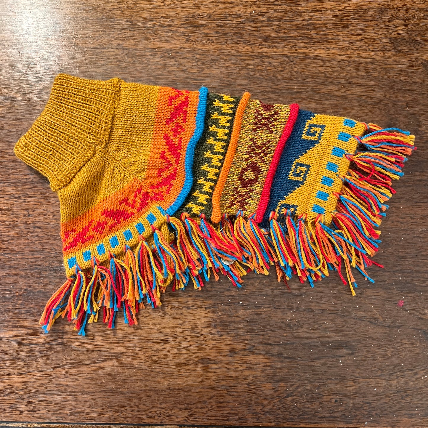 INCA GOLD Alpaca dog poncho (sizes X0-8)