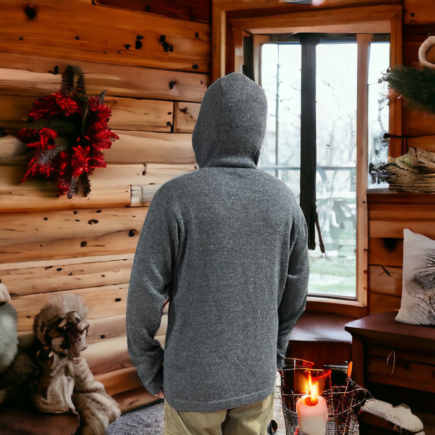 Peruvian Luxury ADVENTURER Alpaca Hoodie, unisex.