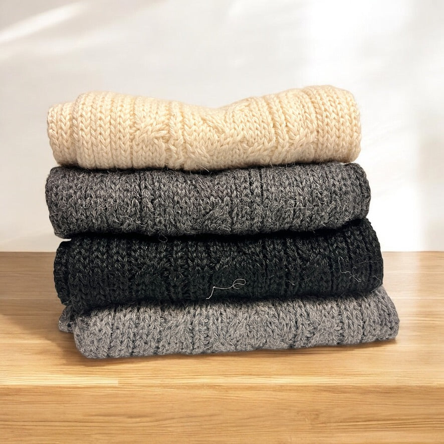 Luxury Alpaca TRENZA Scarves.