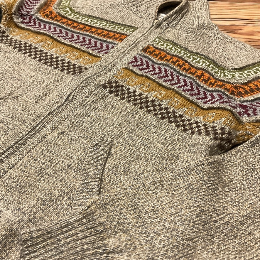 CUSCO ZIP UP STYLE ALPACA SWEATER (UNISEX)