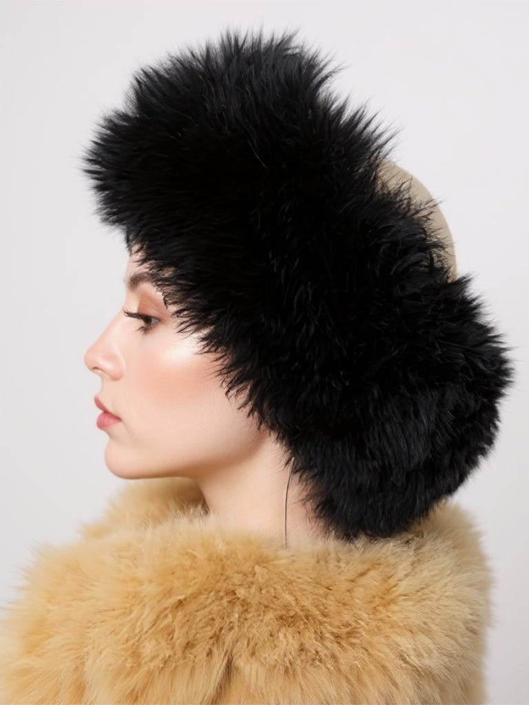 Baby Alpaca Fur Earwarmer and Neck Warmer