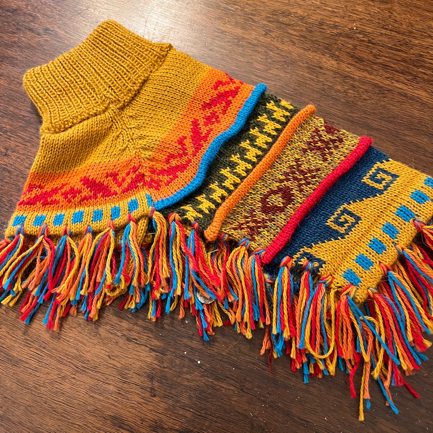 INCA GOLD Alpaca dog poncho (sizes X0-8)