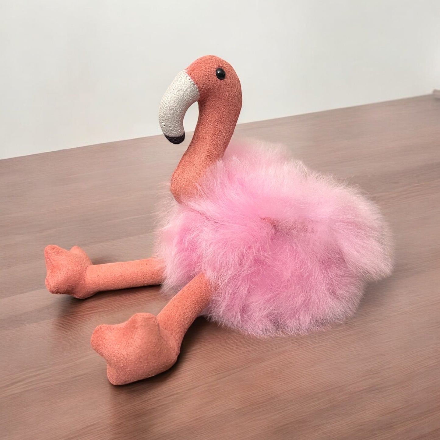 HANDMADE luxury baby Alpaca fur Flamingo