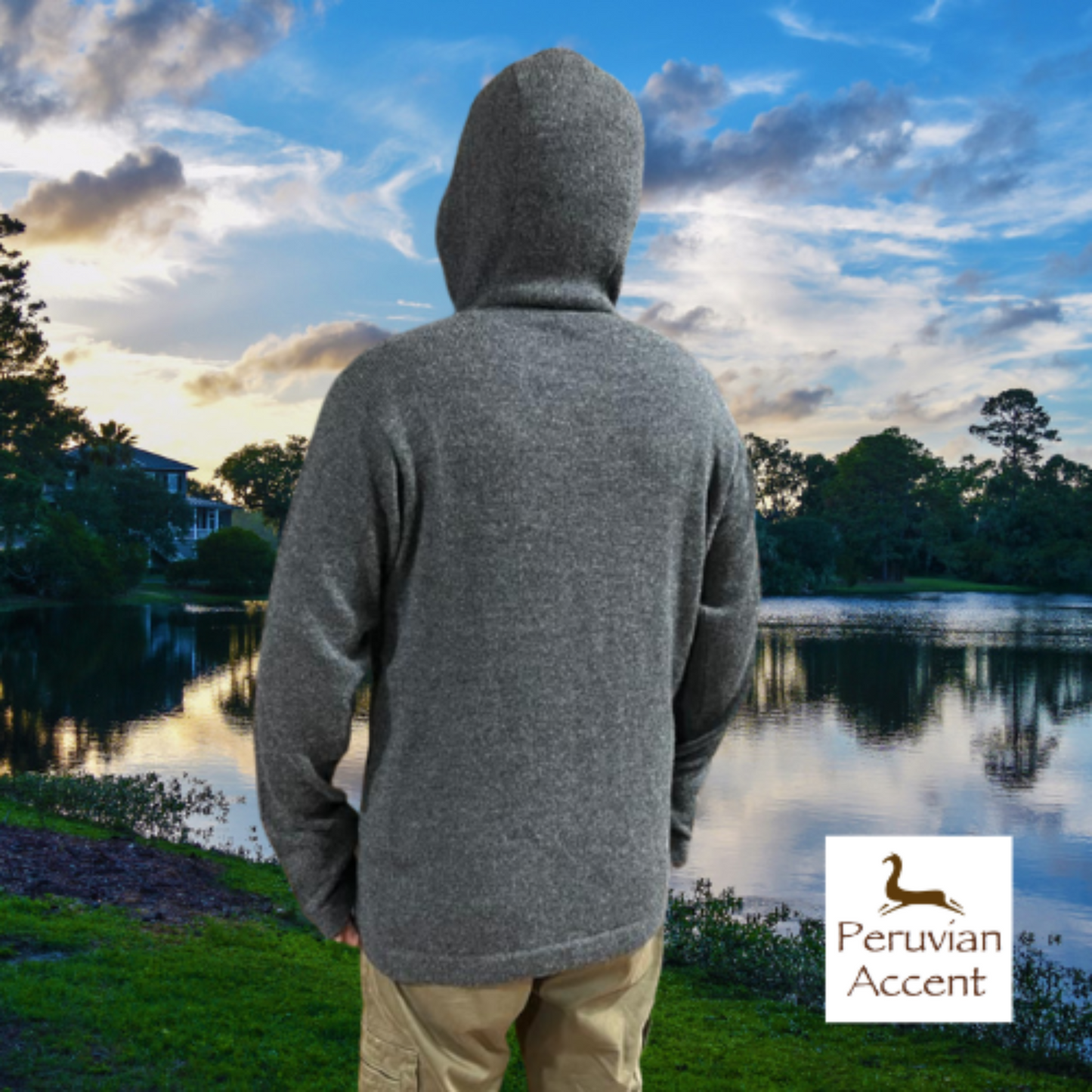 Peruvian Luxury ADVENTURER Alpaca Hoodie, unisex.