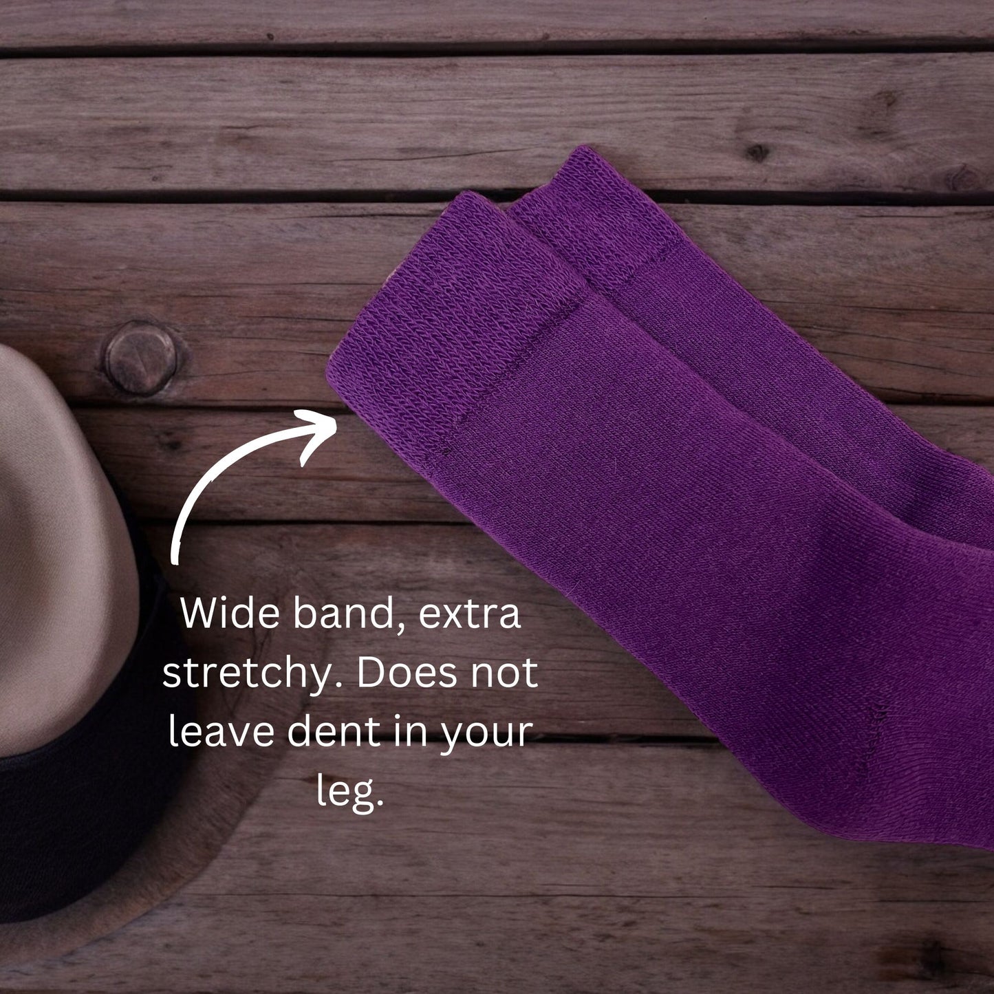 Wide Band therapeutic Luxury baby alpaca socks featuring hypoallergenic, moisture-wicking, and antimicrobial properties.