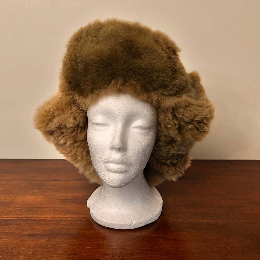 Luxury Peruvian Alpaca Fur Trapper Hat.