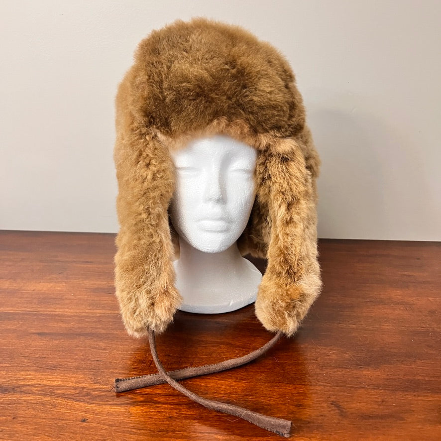 Luxury Peruvian Alpaca Fur Trapper Hat.