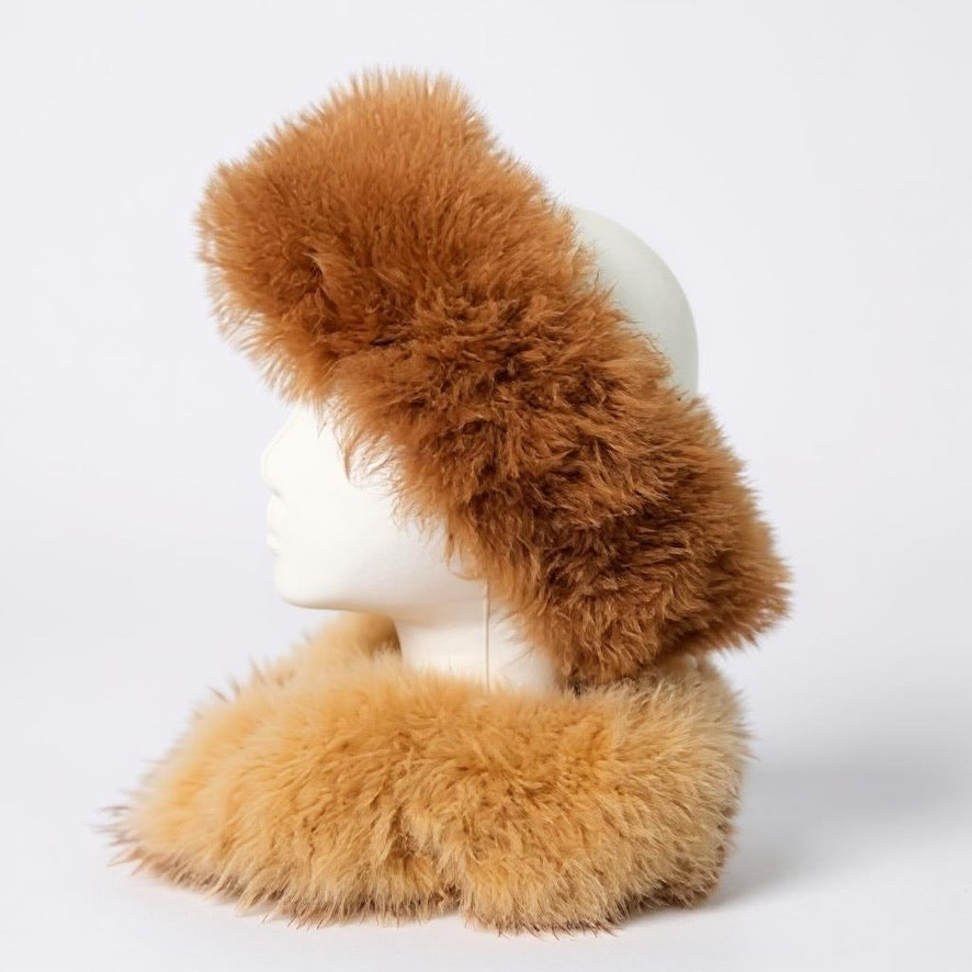 Baby Alpaca Fur Earwarmer and Neck Warmer