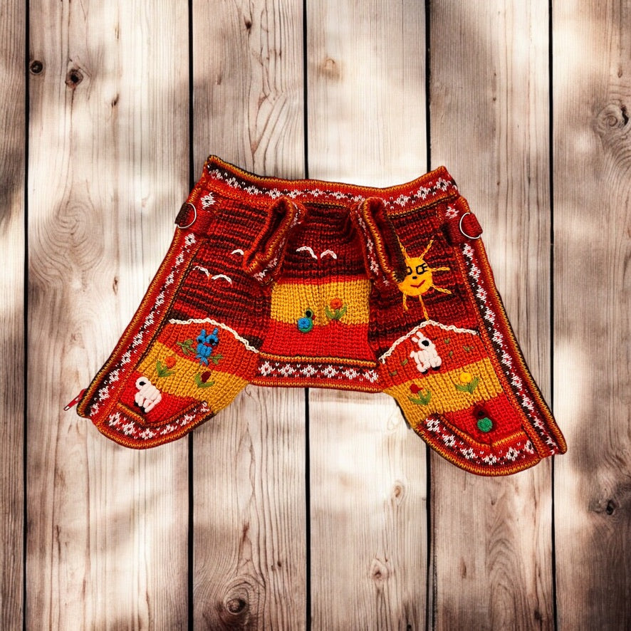 TEQUILA SUNRISE zip up the back Luxury sweater ON SALE!!