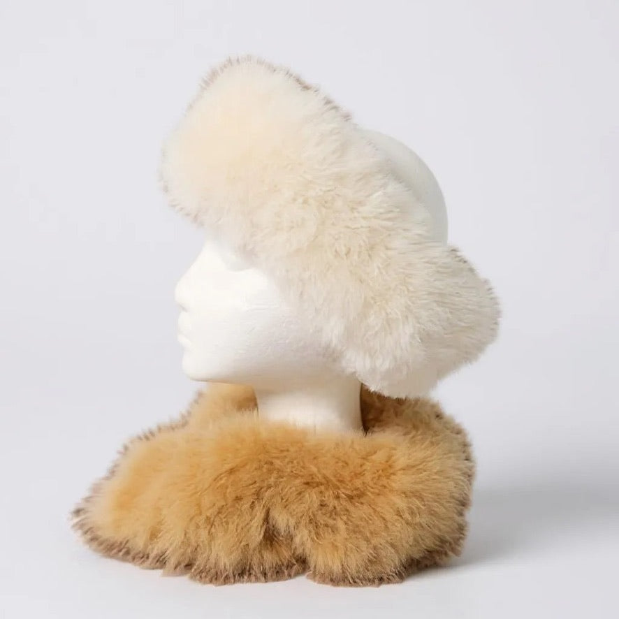 Baby Alpaca Fur Earwarmer and Neck Warmer
