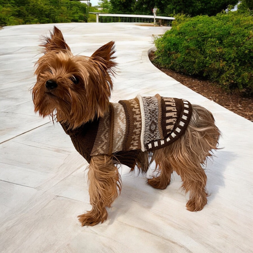 CAFE BROWN NAZCA Alpaca sweater 1.5 lbs - 40 lbs.
