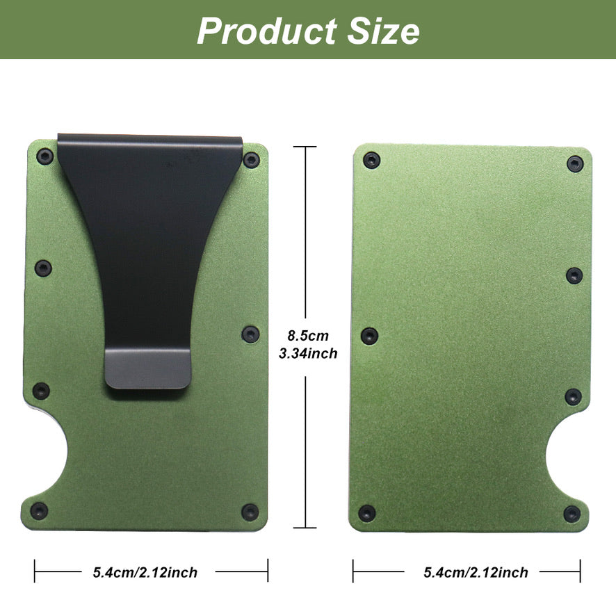 Blue Carbon RFID blocking slim wallet