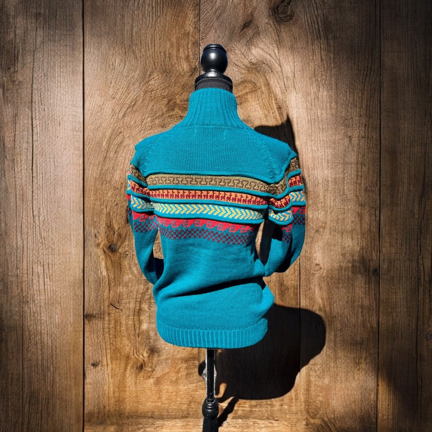 CUSCO ZIP UP STYLE ALPACA SWEATER (UNISEX)