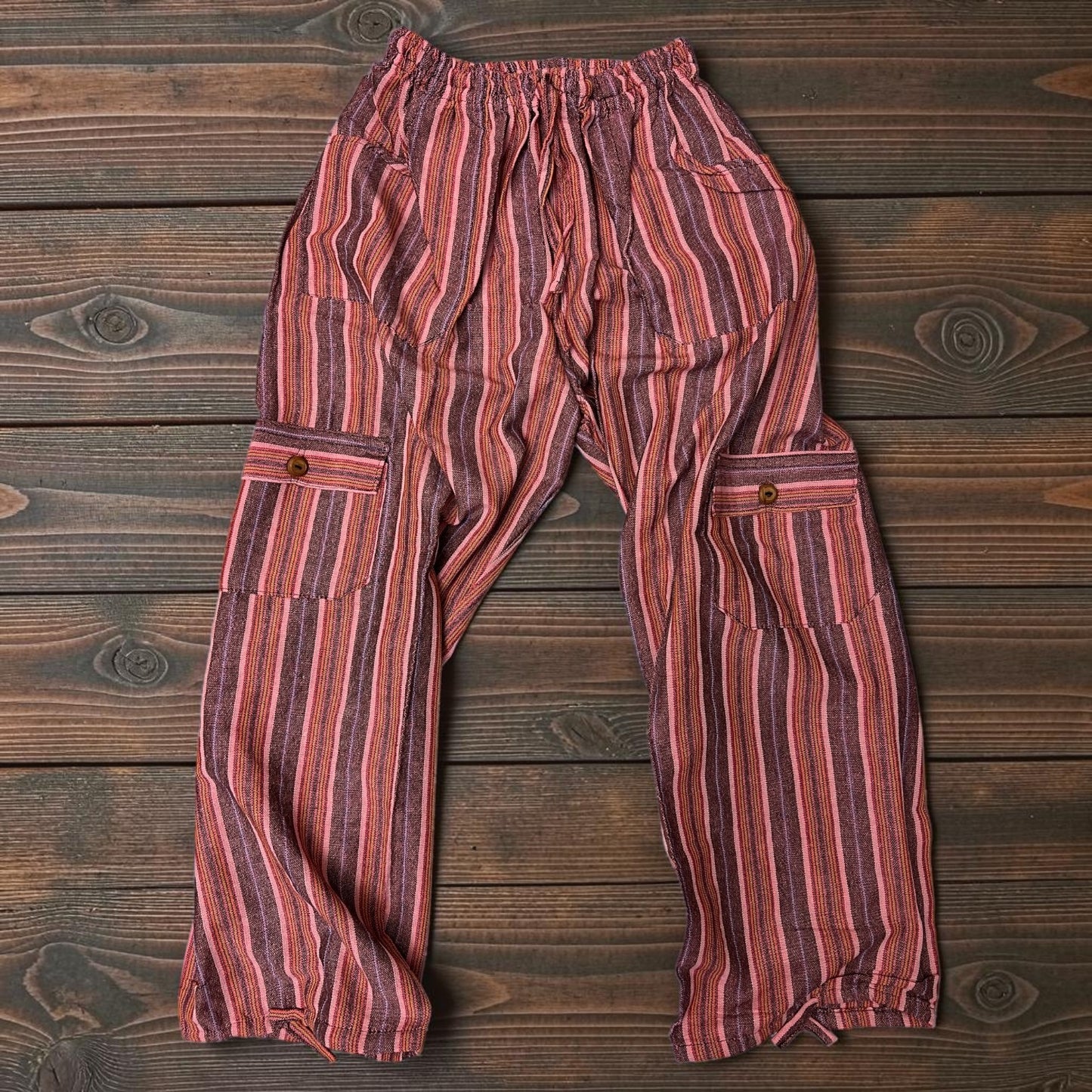 Luxury Boho Resort Harem Pants | Size Large Coastal Lounge Pants