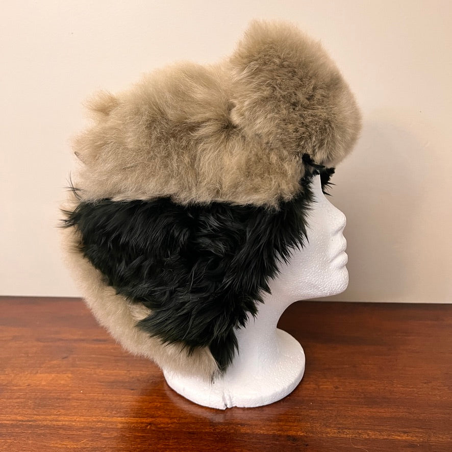 Luxury Peruvian Alpaca Fur Trapper Hat.