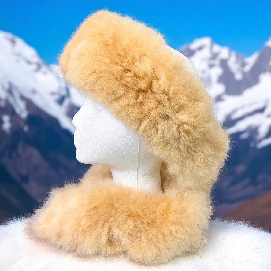 Baby Alpaca Fur Earwarmer and Neck Warmer