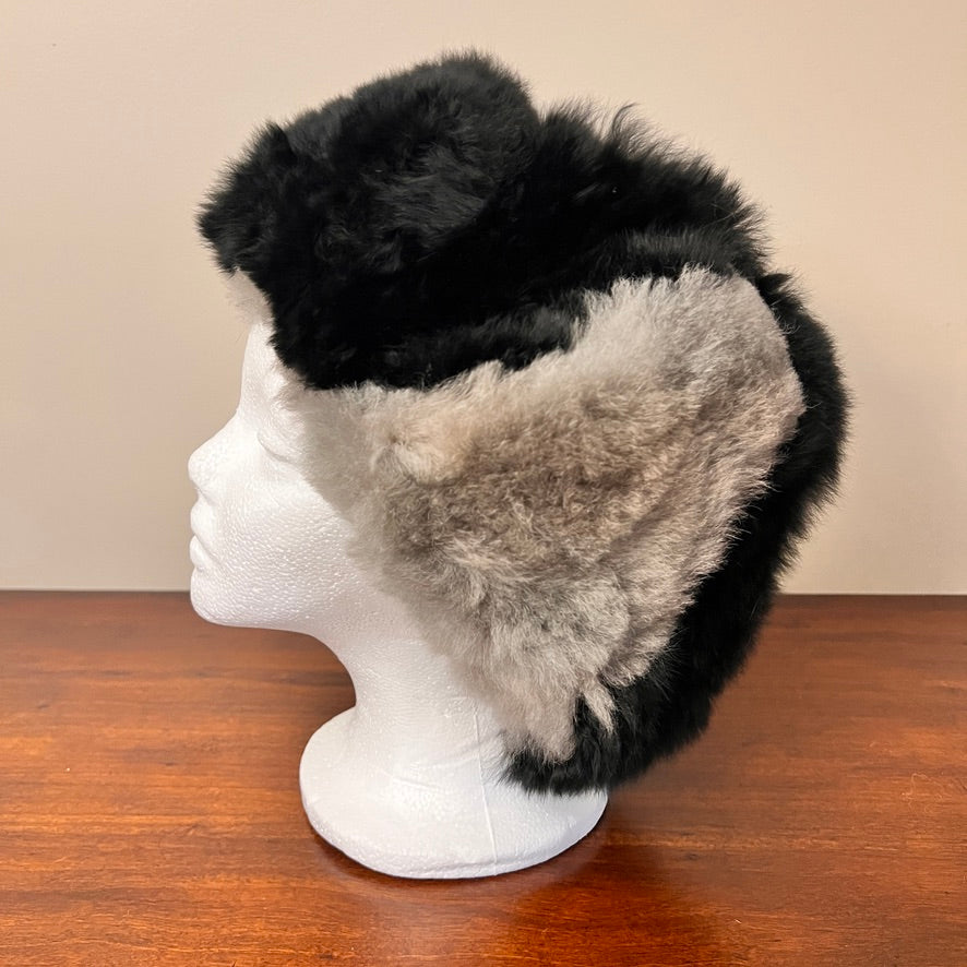 Luxury Peruvian Alpaca Fur Trapper Hat.