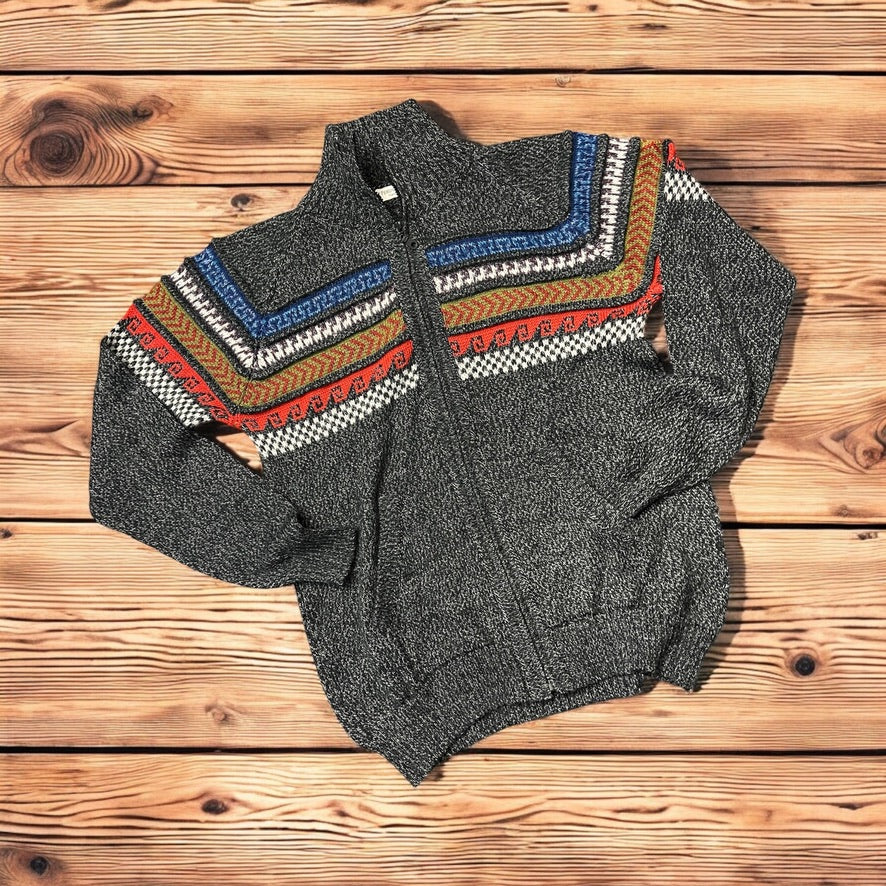 CUSCO ZIP UP STYLE ALPACA SWEATER (UNISEX)