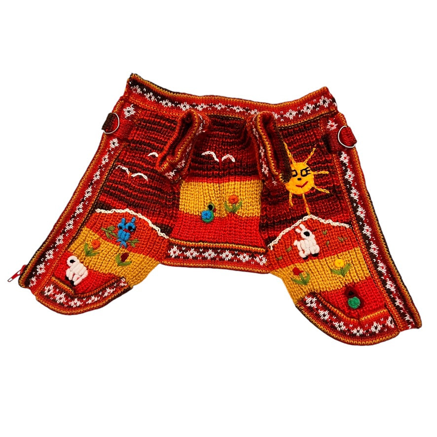 TEQUILA SUNRISE zip up the back Luxury sweater ON SALE!!