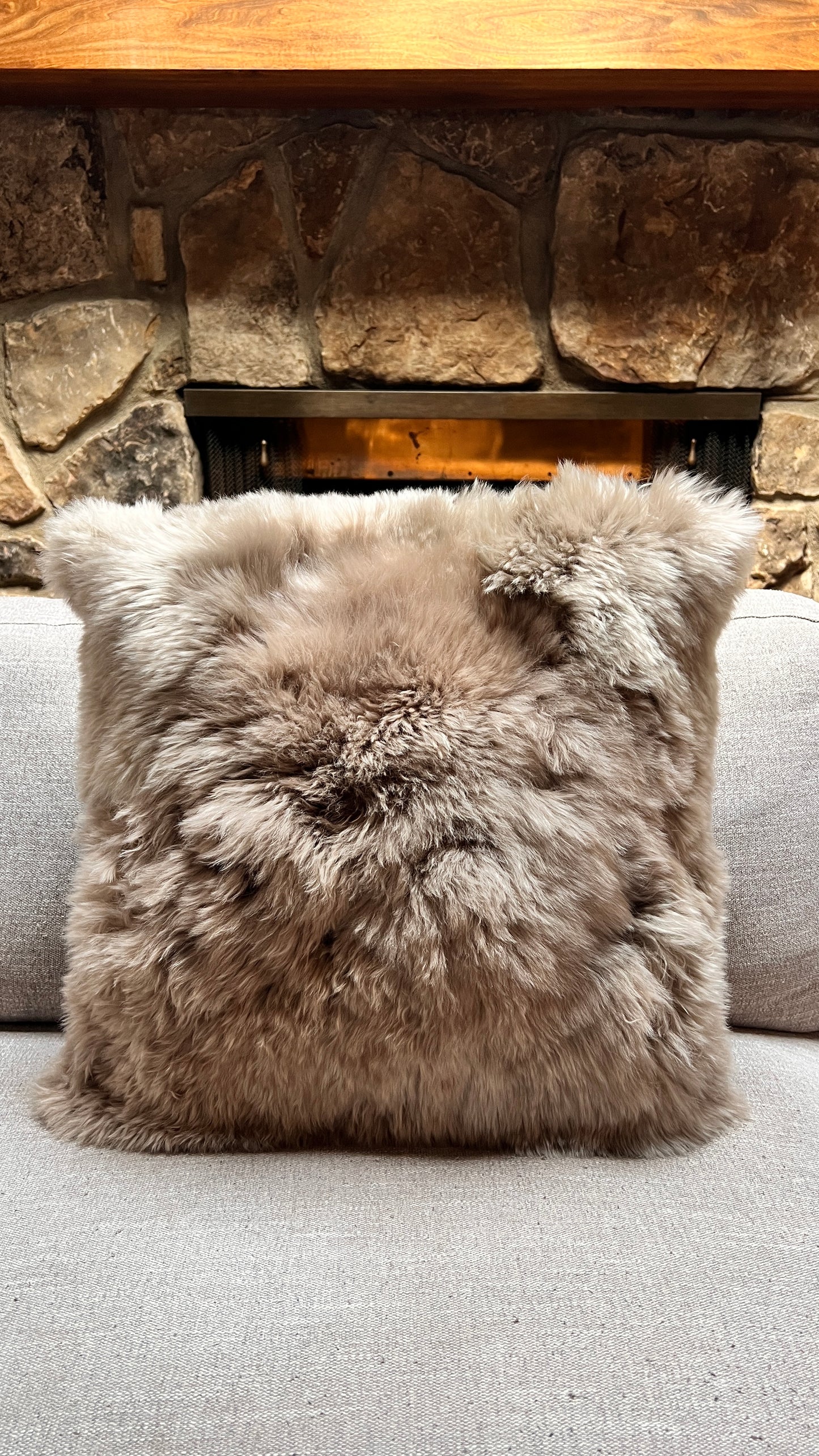 Baby Alpaca Fur Pillow 20x20