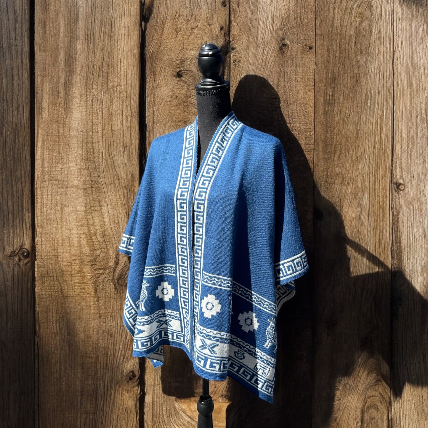 Alpaca Reversible CHACANA Shawl.