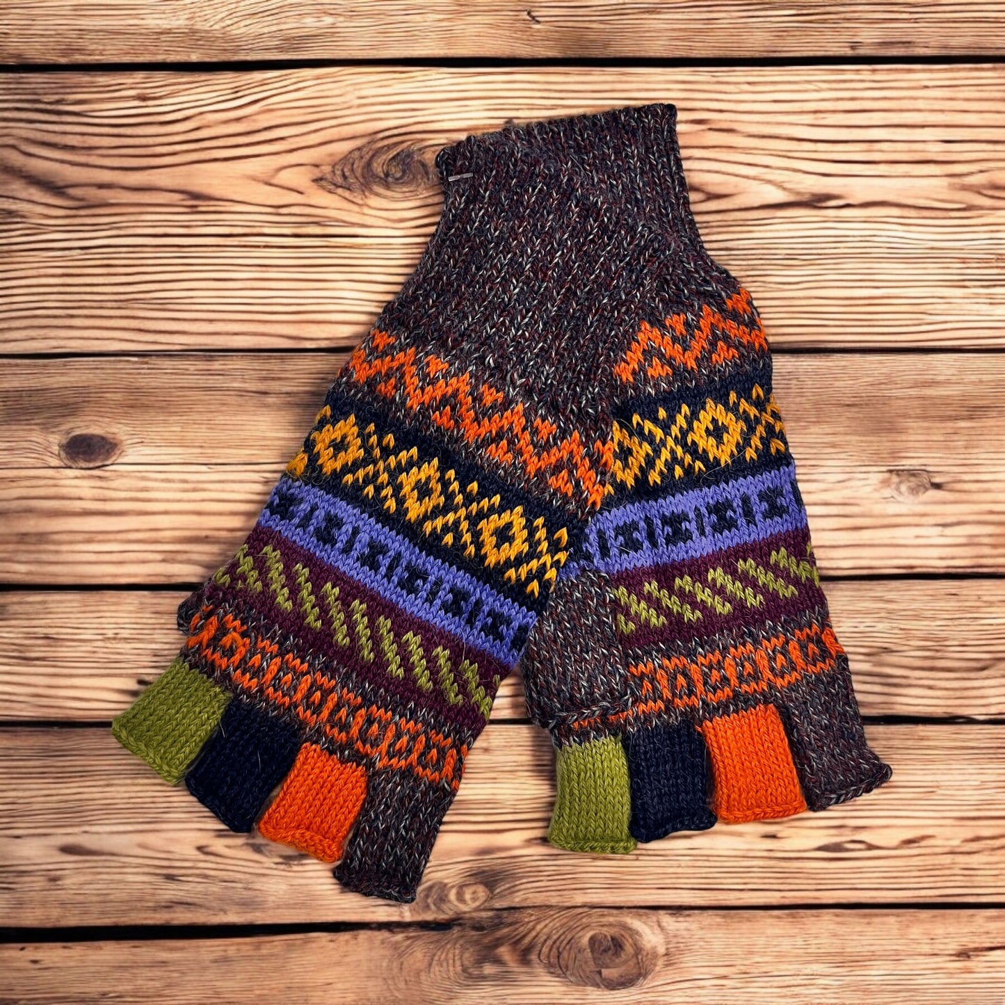 Alpaca Fingerless gloves. Unisex. (multiple colors)