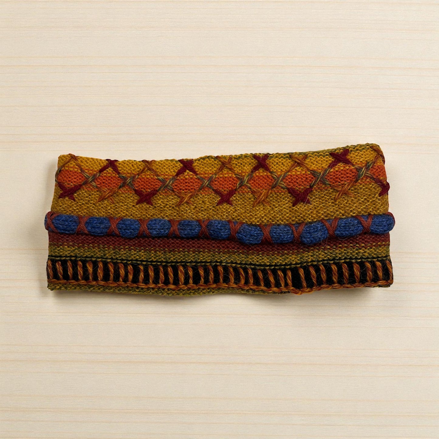 Peruvian Handmade reversible alpaca headbands