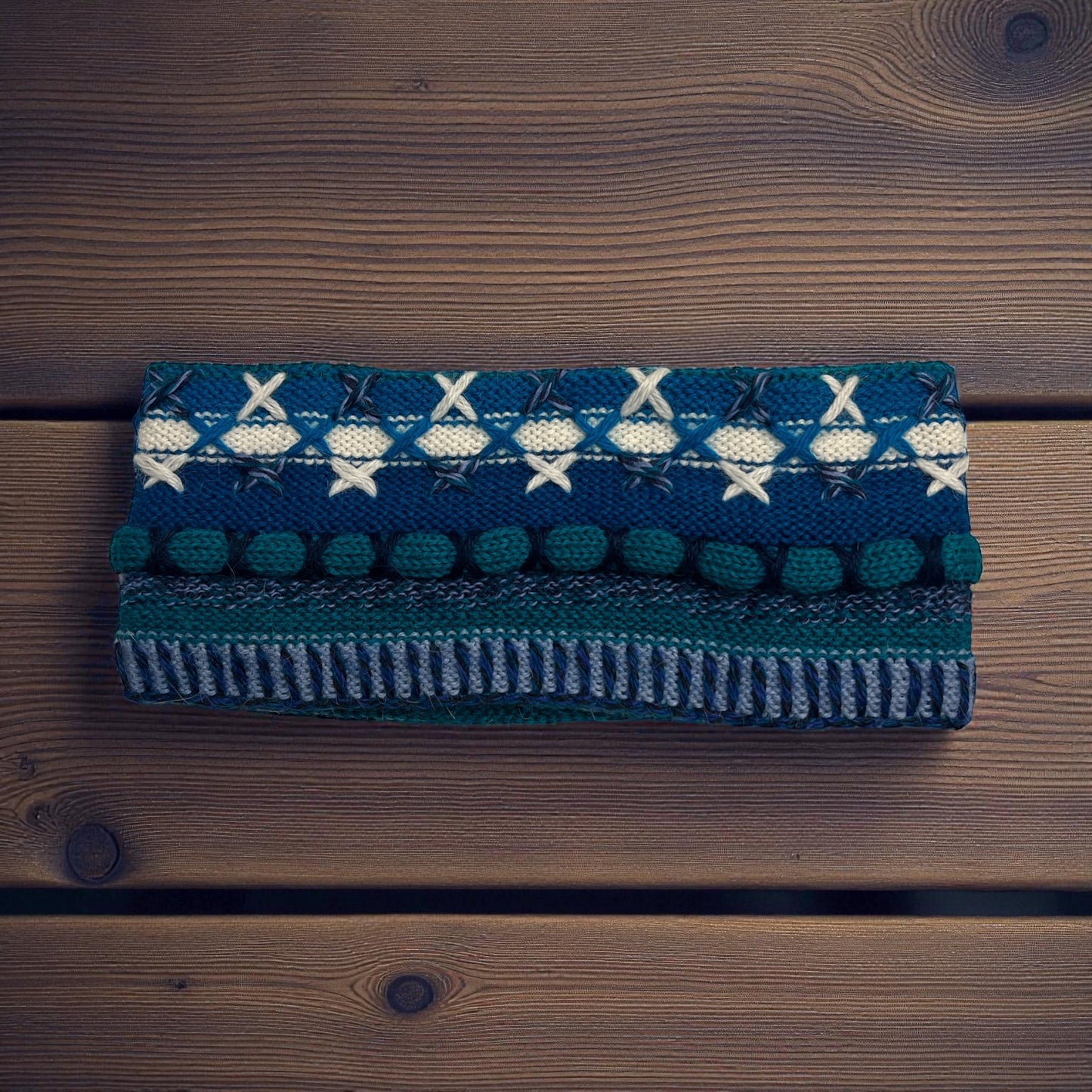 Peruvian Handmade reversible alpaca headbands