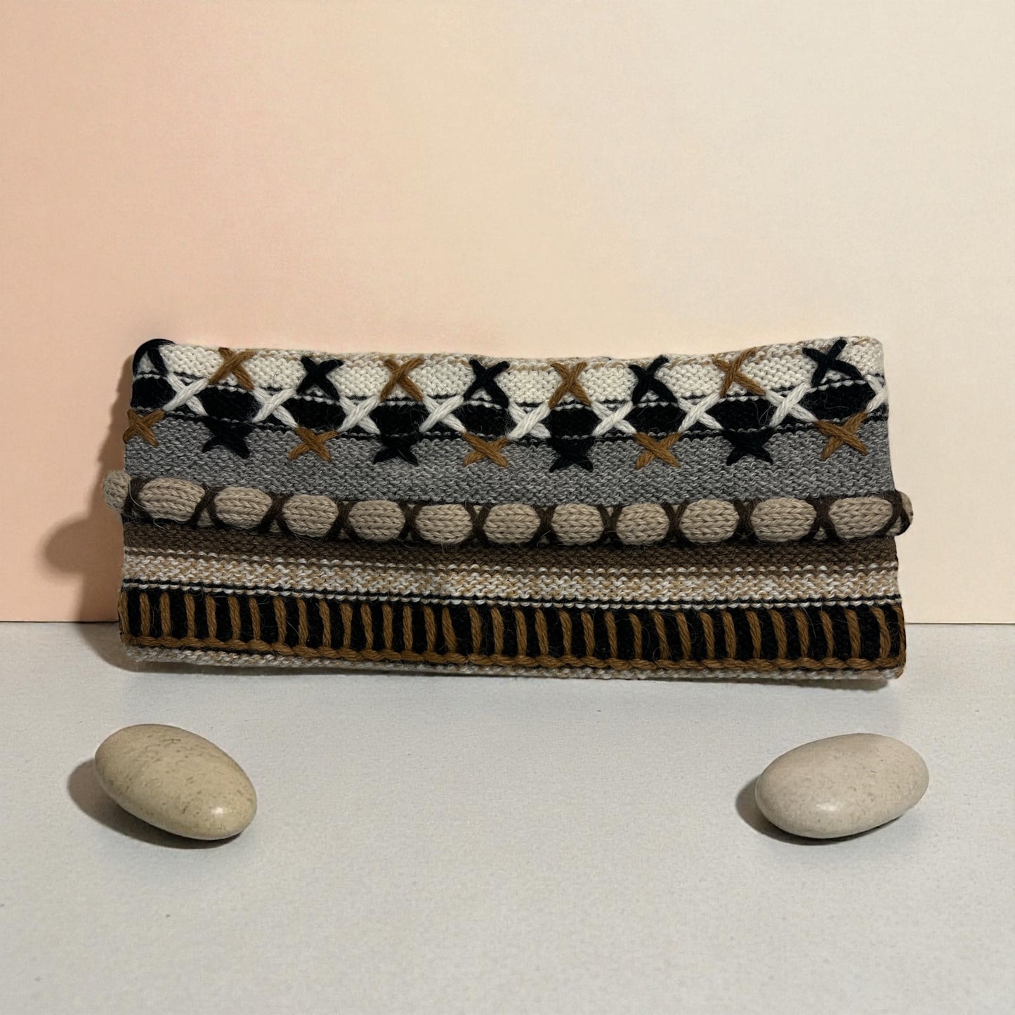 Peruvian Handmade reversible alpaca headbands