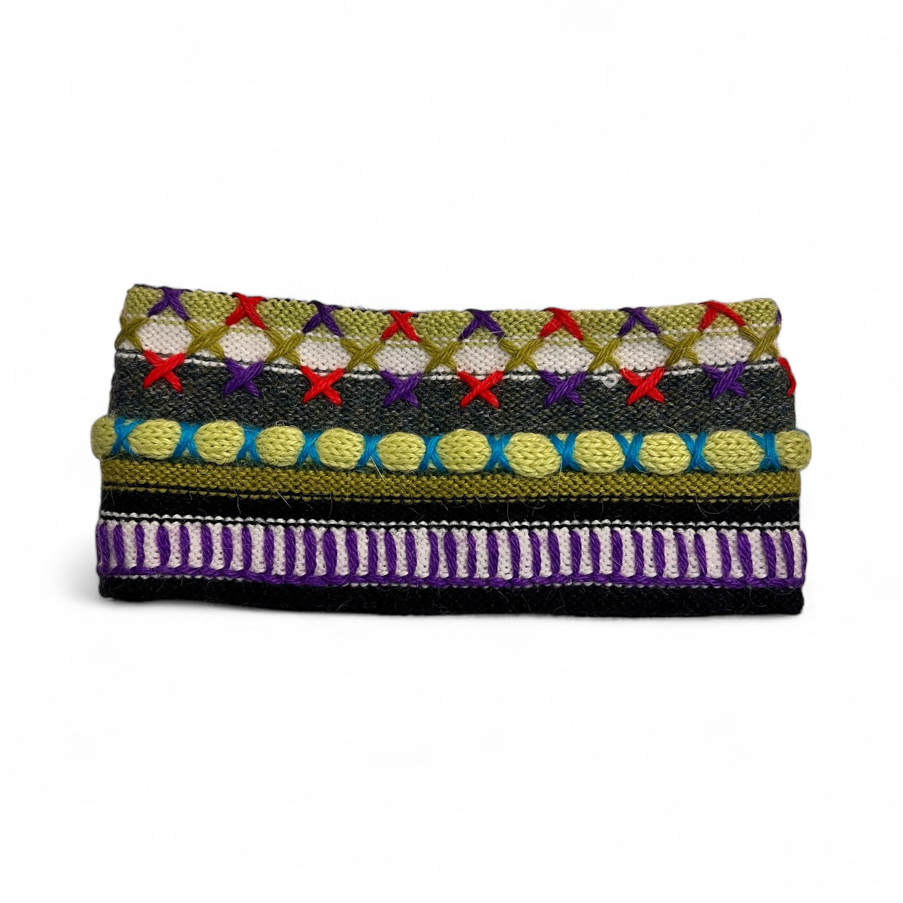 Peruvian Handmade reversible alpaca headbands