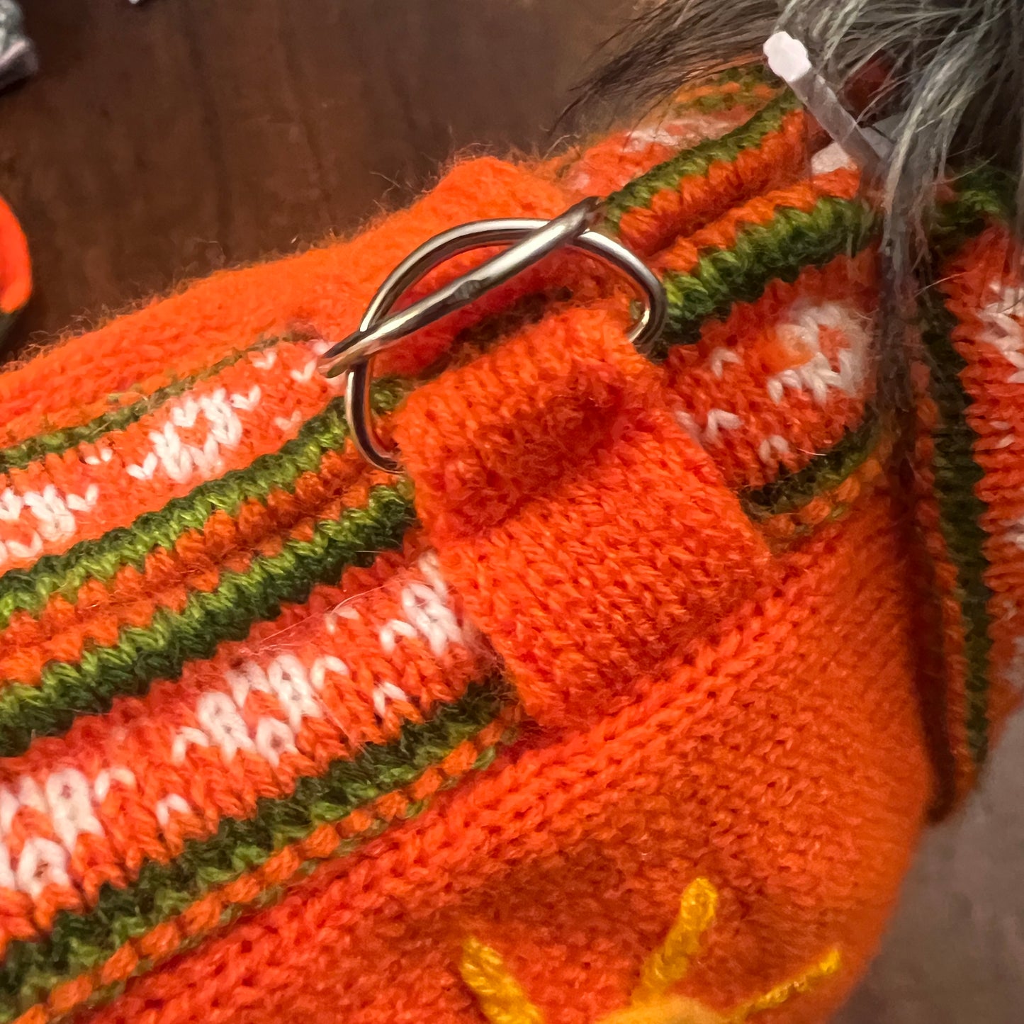PUMPKIN SPICE Doggie Sweater Handmade Zip Up The Back Design.