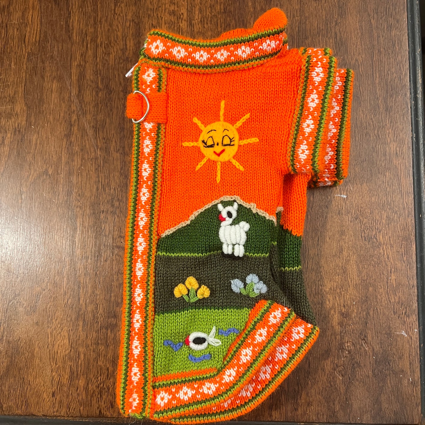Pumpkin spice Size XX0 dog sweater, Zip Up style for tiny dogs 2.5-3.5lbs. (all colors)