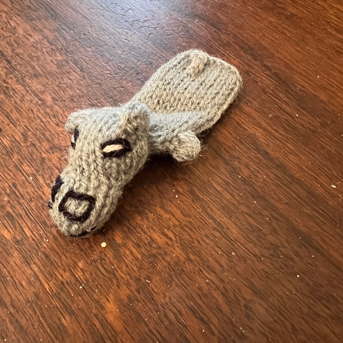 Hand Knit finger puppets