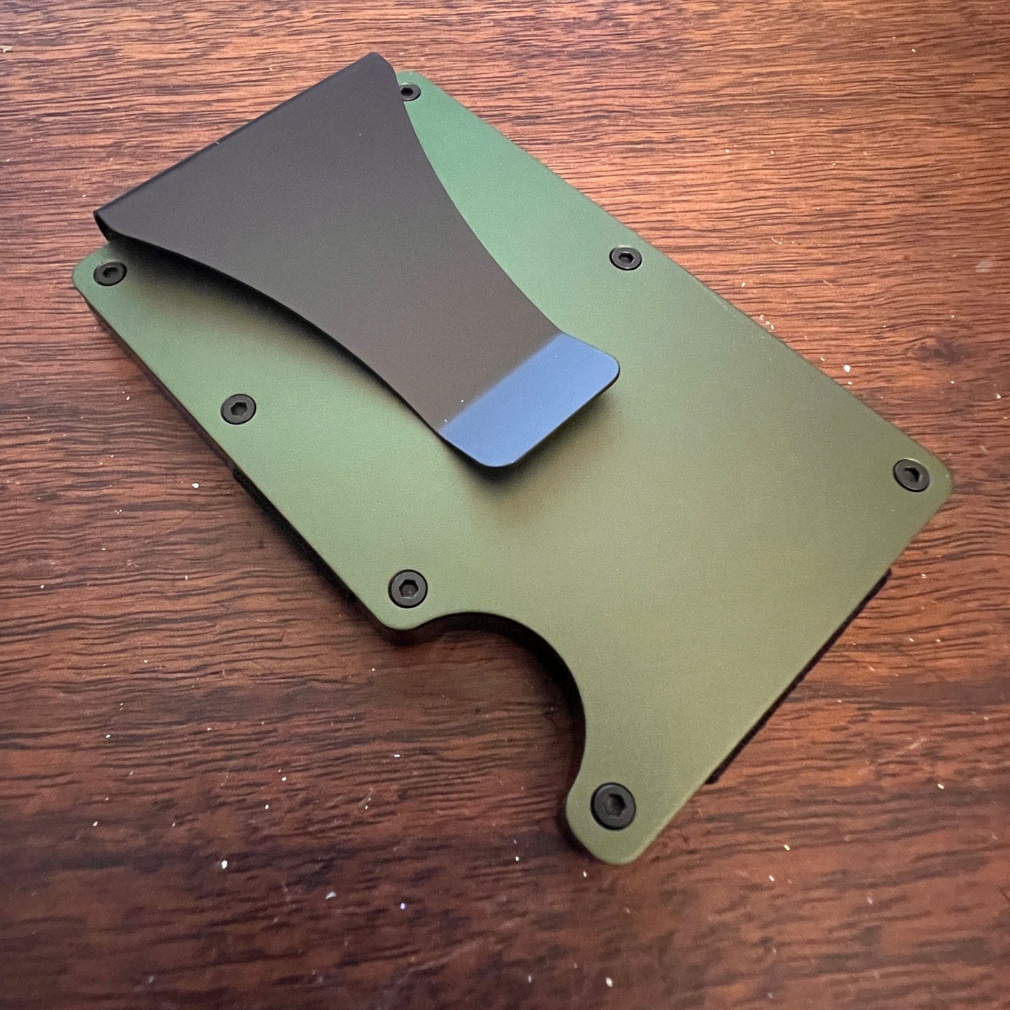 Military Green RFID blocking Slim wallet