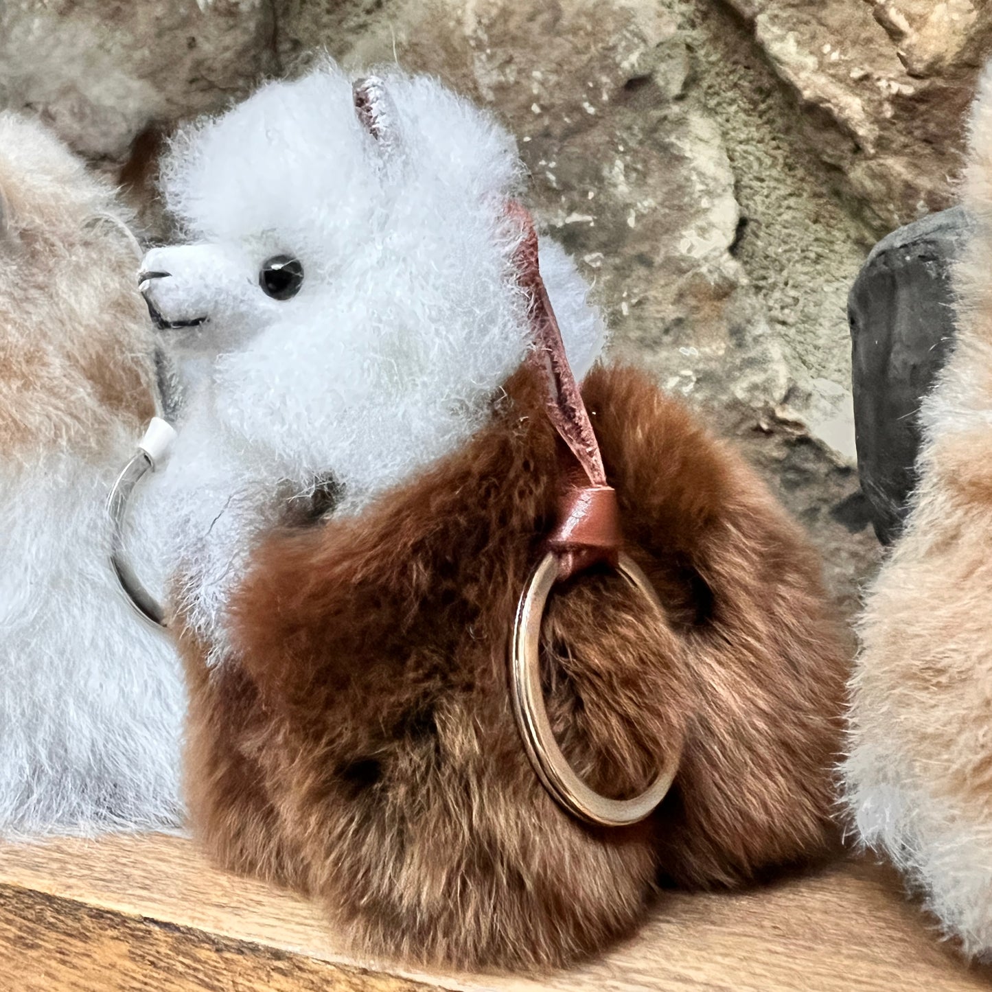 FUR ALPACA ZIPPER CHARM