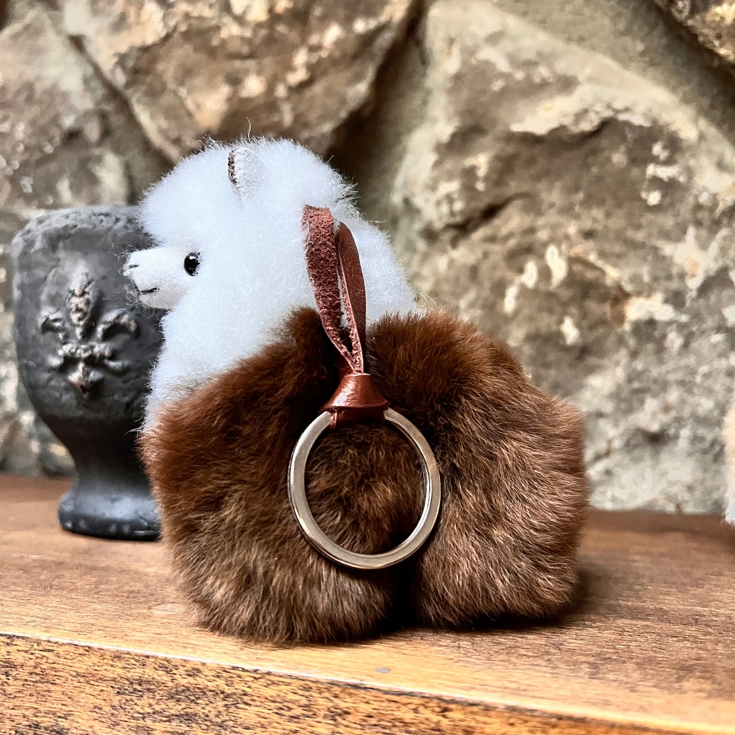FUR ALPACA ZIPPER CHARM