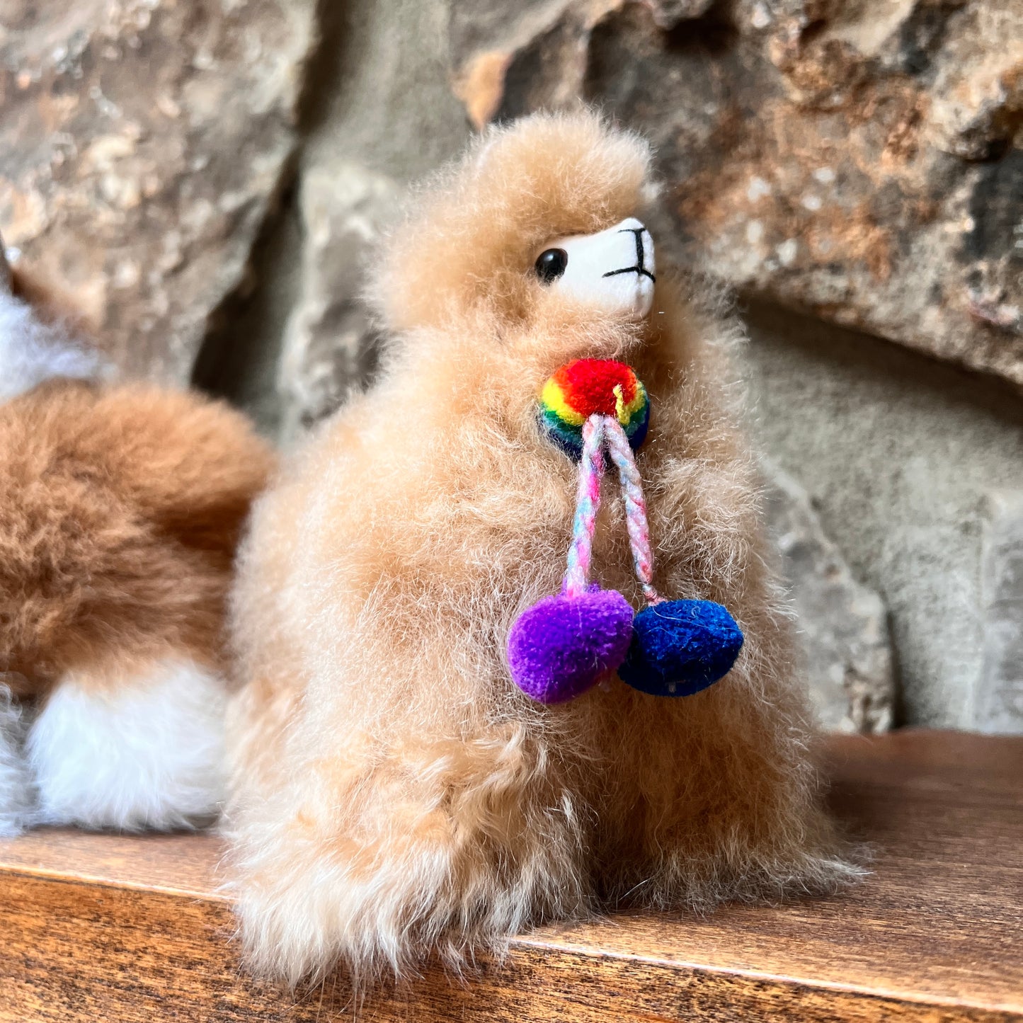 7 inch Handmade Alpaca with tassels