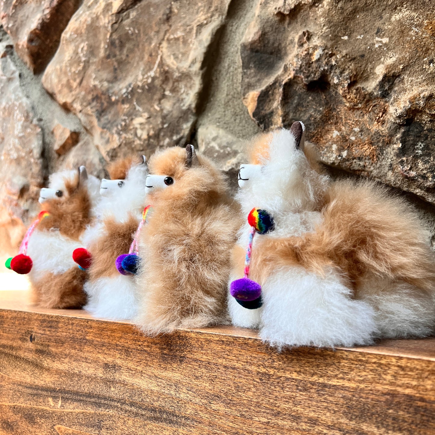 7 inch Handmade Alpaca with tassels