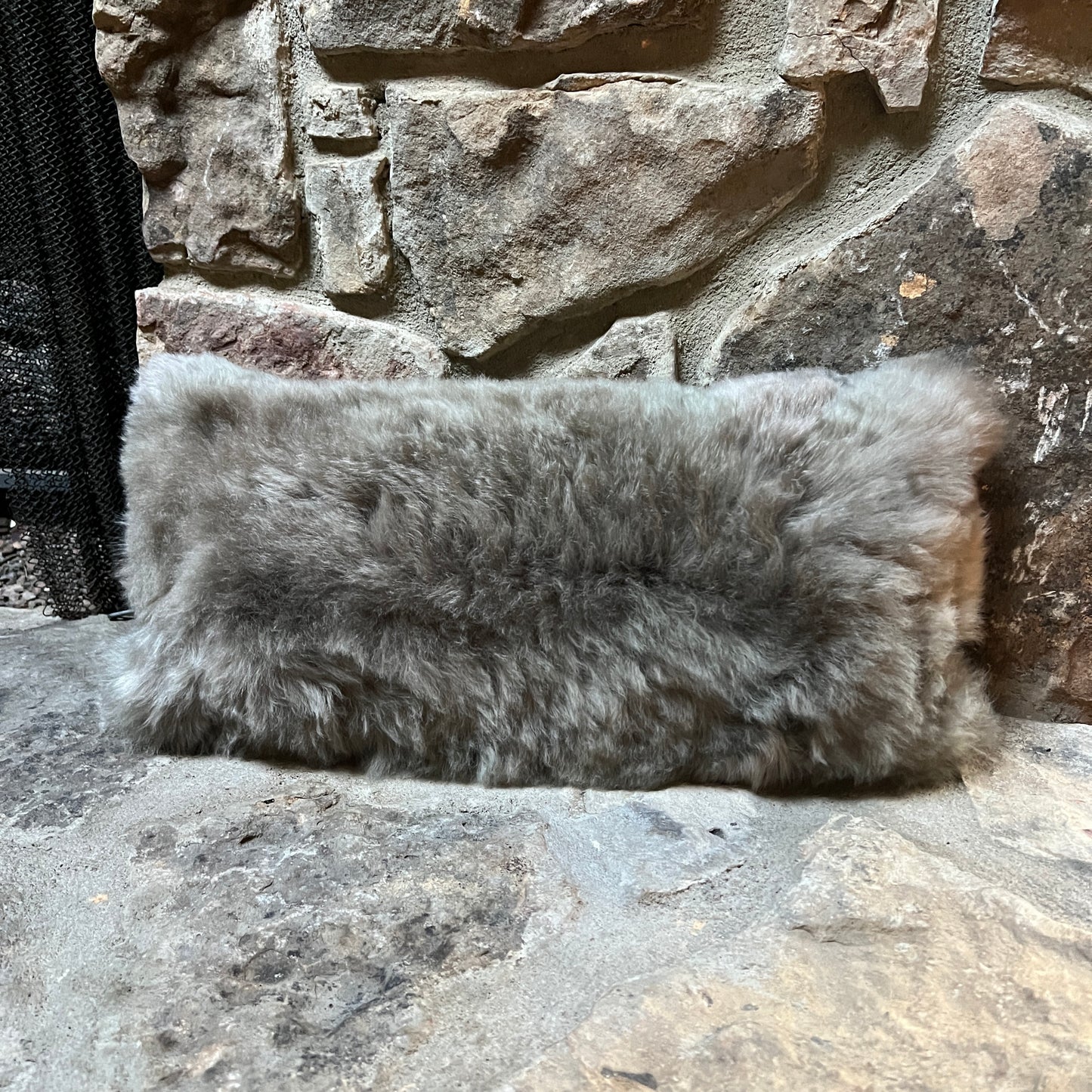 Suri Alpaca fur LUMBAR pillow.