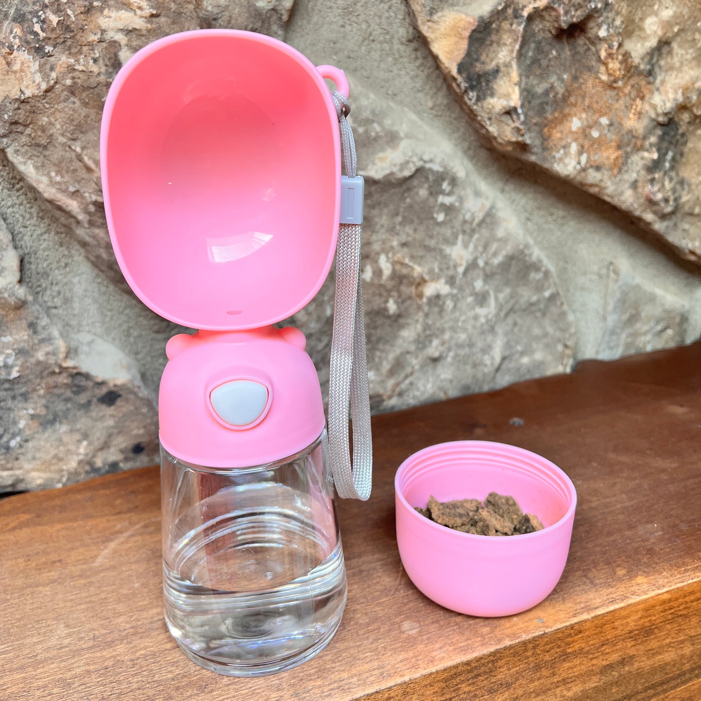 2 in 1 Portable dog water/food carrier