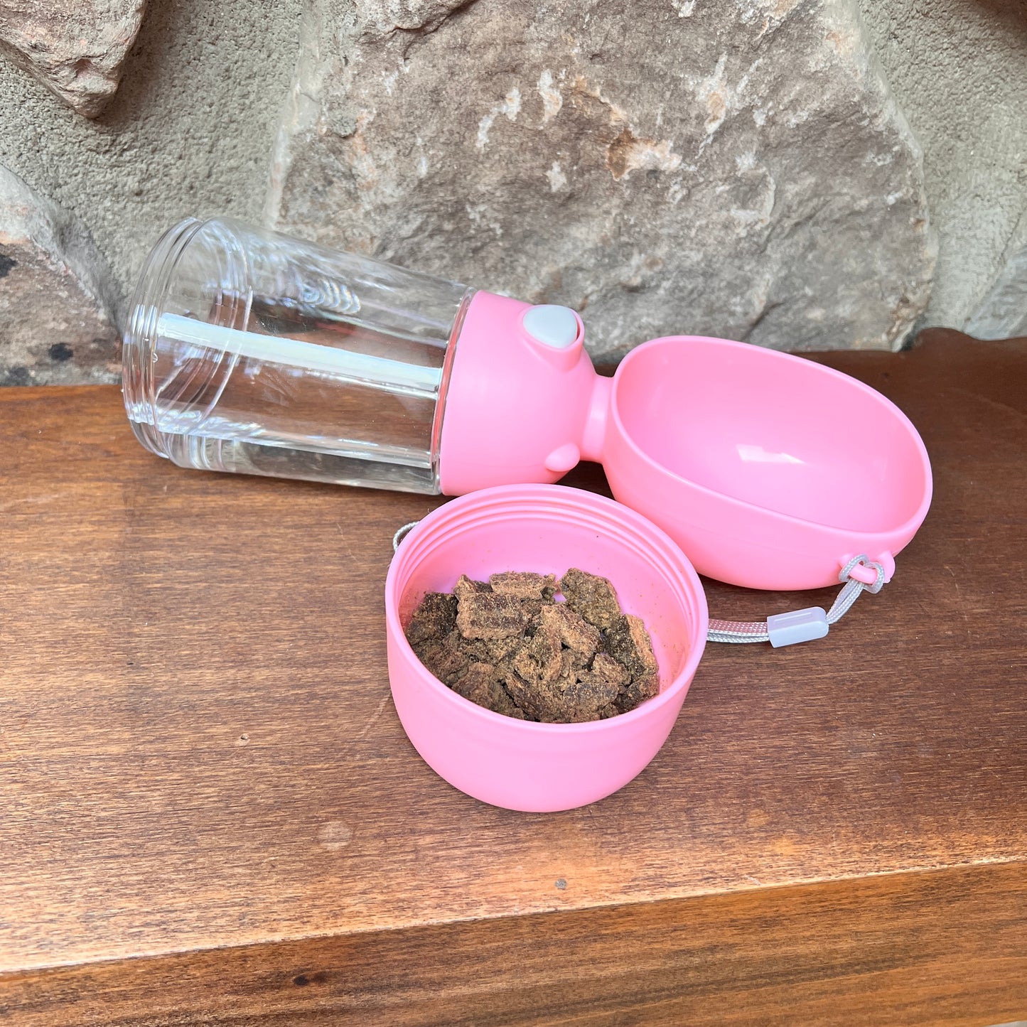 2 in 1 Portable dog water/food carrier