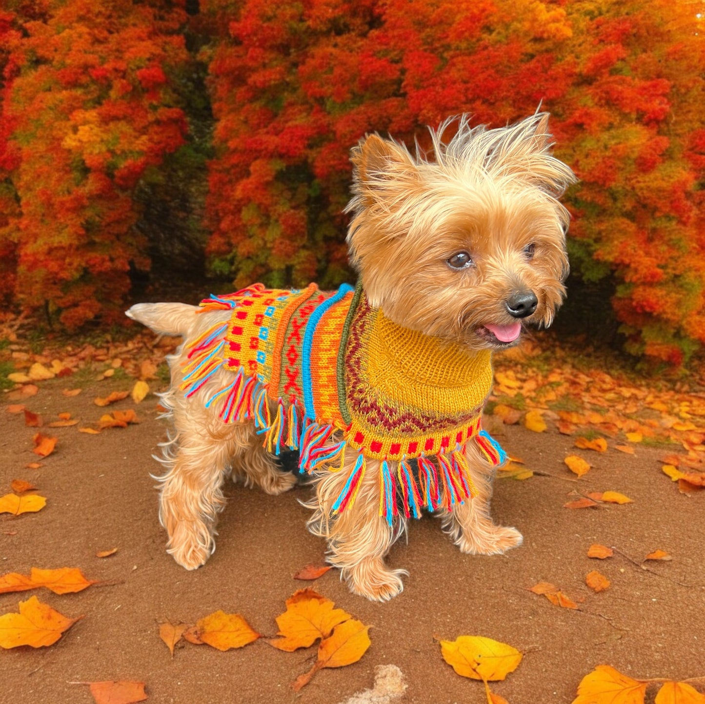 INCA GOLD Alpaca dog poncho (sizes X0-8)