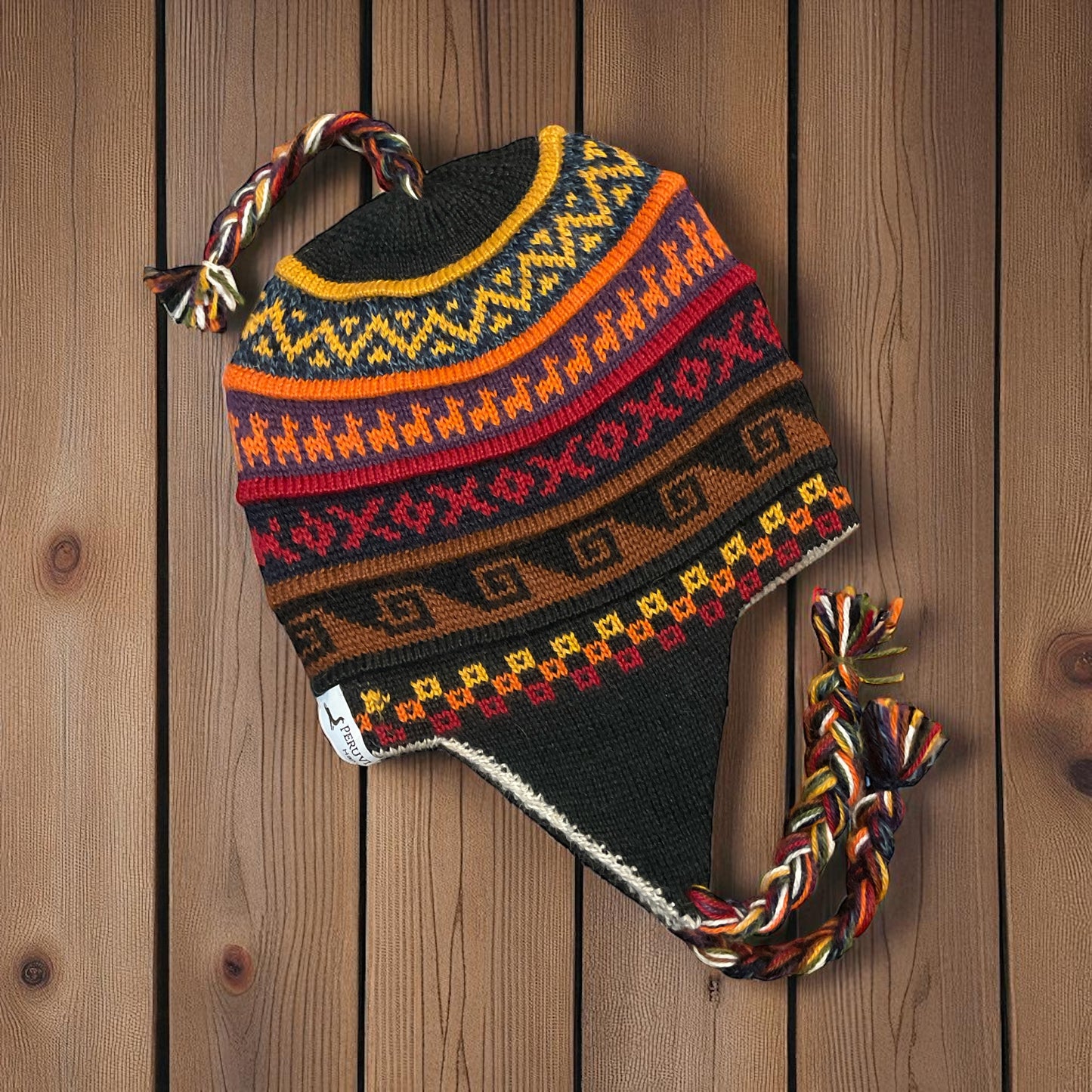 Reversible Alpaca Chullo Beanies (POINTY EAR)